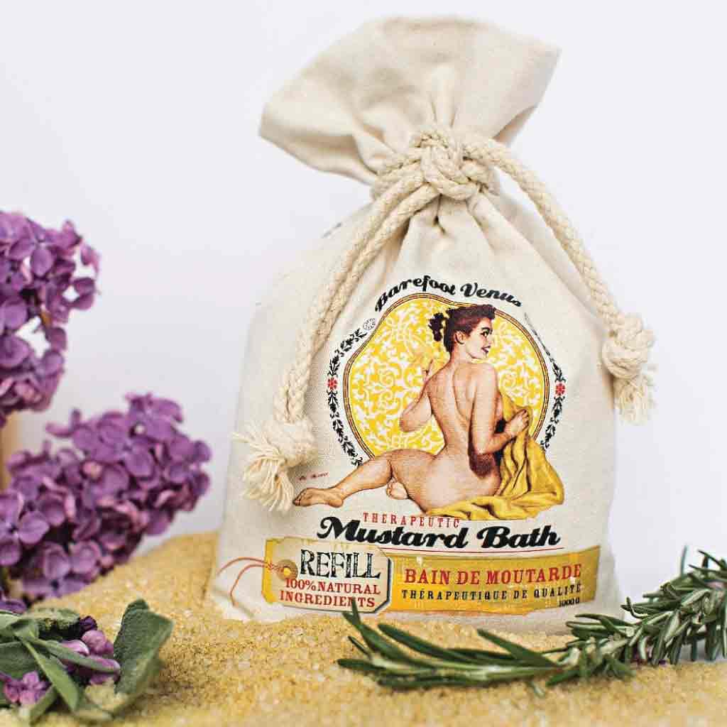 100% Natural Mustard Bath THERAPEUTIC MUSTARD. MOST LOVED SIZE. Barefoot Venus