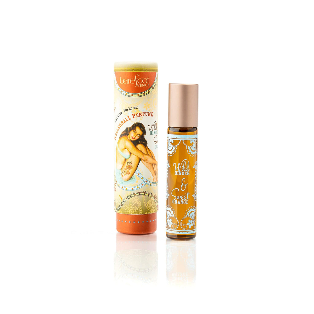 Wild Ginger Sweet Orange Perfume Oil TANGERINE + GINGER ON WOODY WHITE MUSK Barefoot Venus