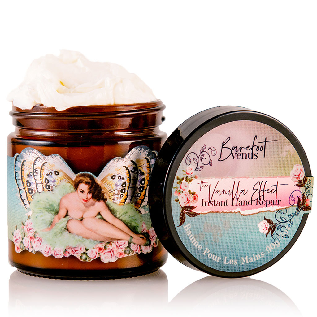 The Vanilla Effect Instant Hand Repair ON-THE-GO. INTENSELY HYDRATING. Barefoot Venus