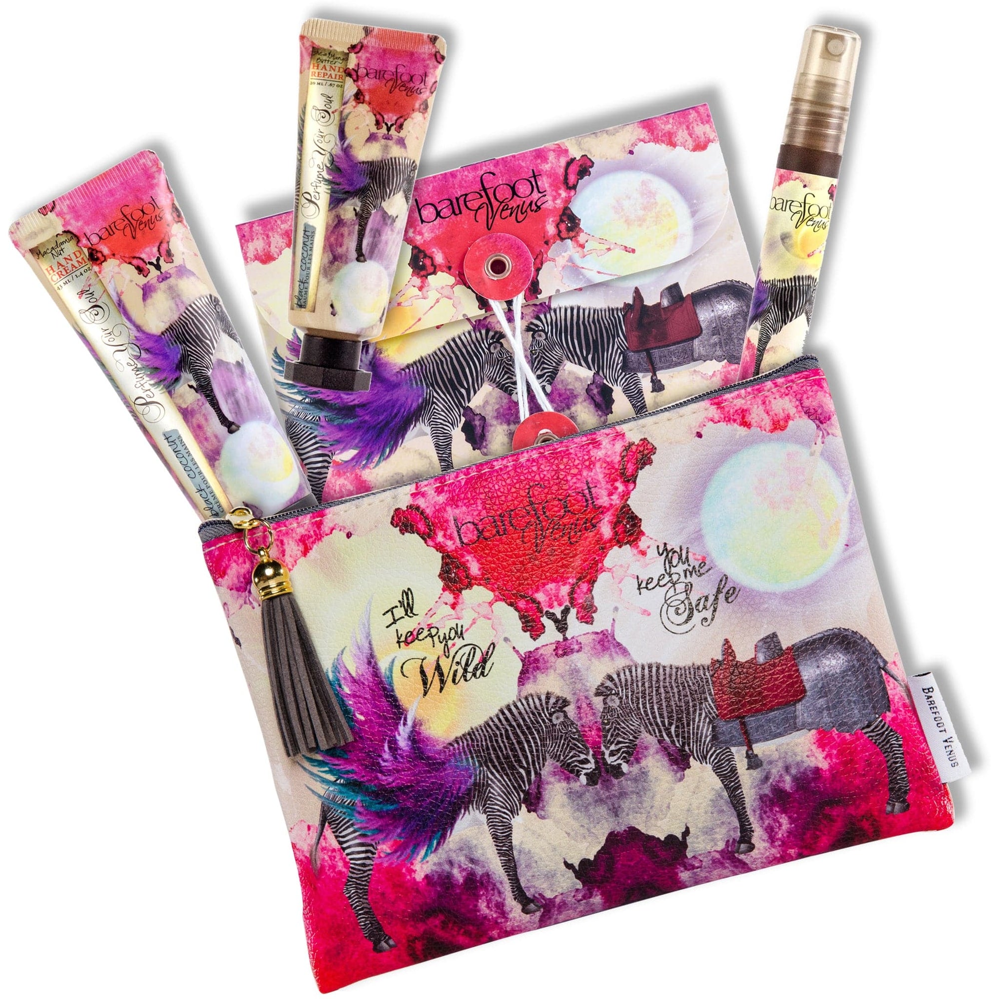 Discovery Kit Select a Scent FOUR ESSENTIALS IN MATCHING BAG. Barefoot Venus