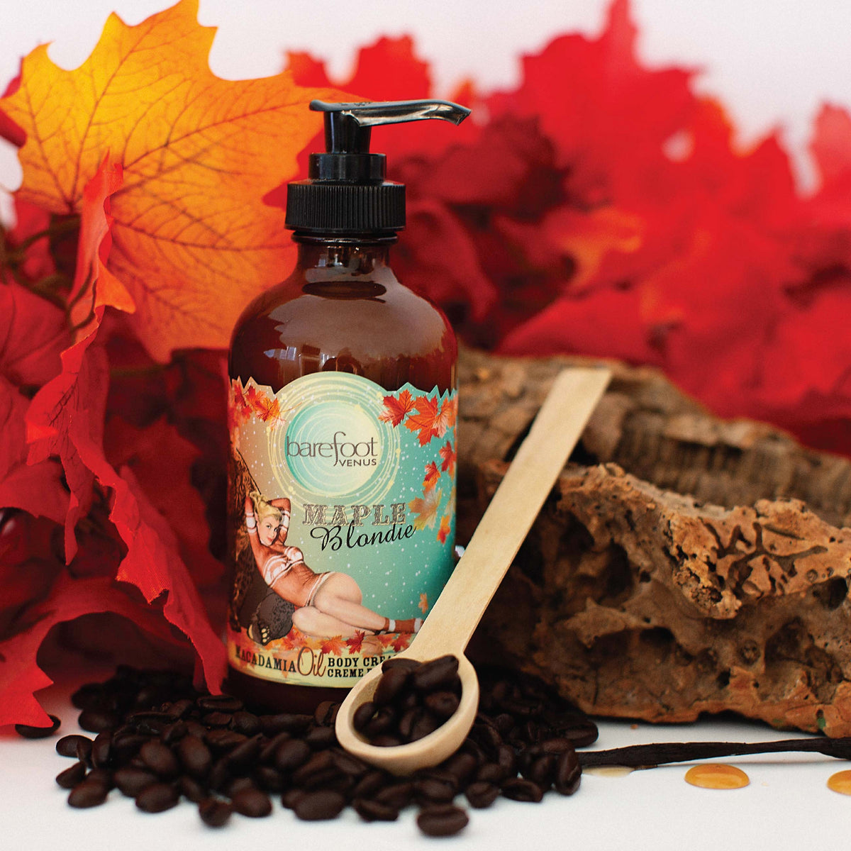 Maple Blondie Body Cream HYDRATION BOOST FOR VISIBLY HEALTHY SKIN. Barefoot Venus