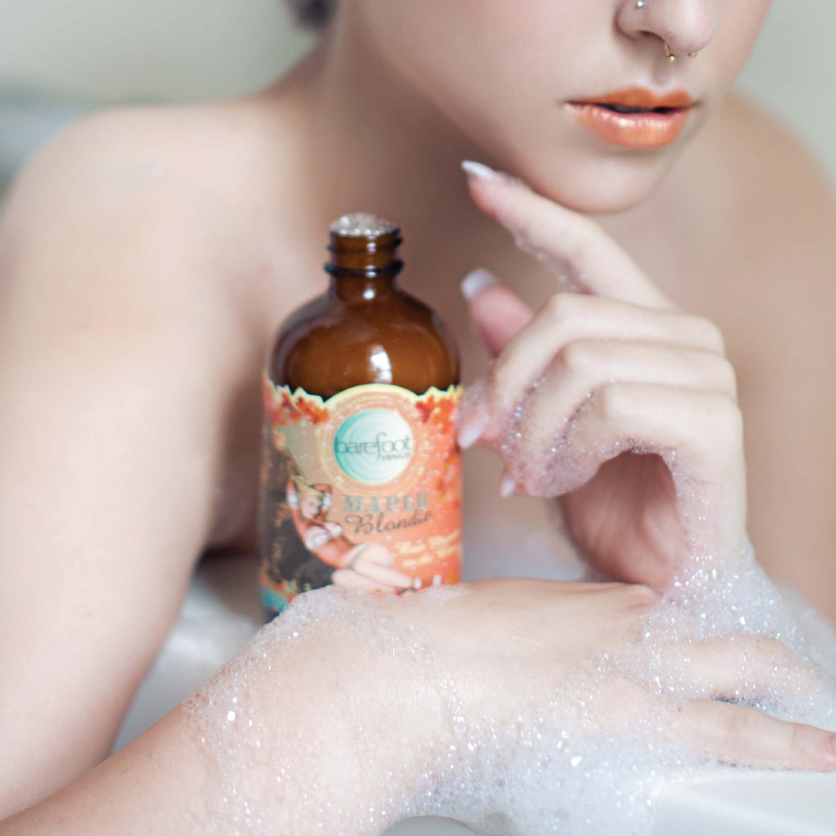 Maple Blondie Bubble Bath SOFT, FRAGRANT BOTANICAL BUBBLES. Barefoot Venus