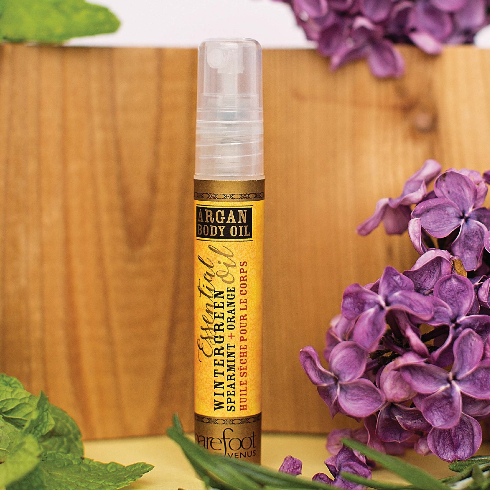 Mini Essential Oil Argan Body Oil SILKY-SMOOTHNESS. Barefoot Venus