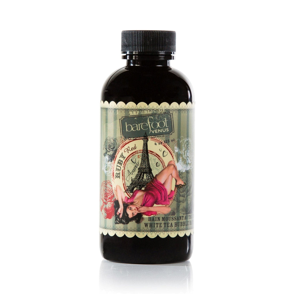 Ruby Red Bubble Bath WHITE TEA + BOTANICAL EXTRACTS. Barefoot Venus