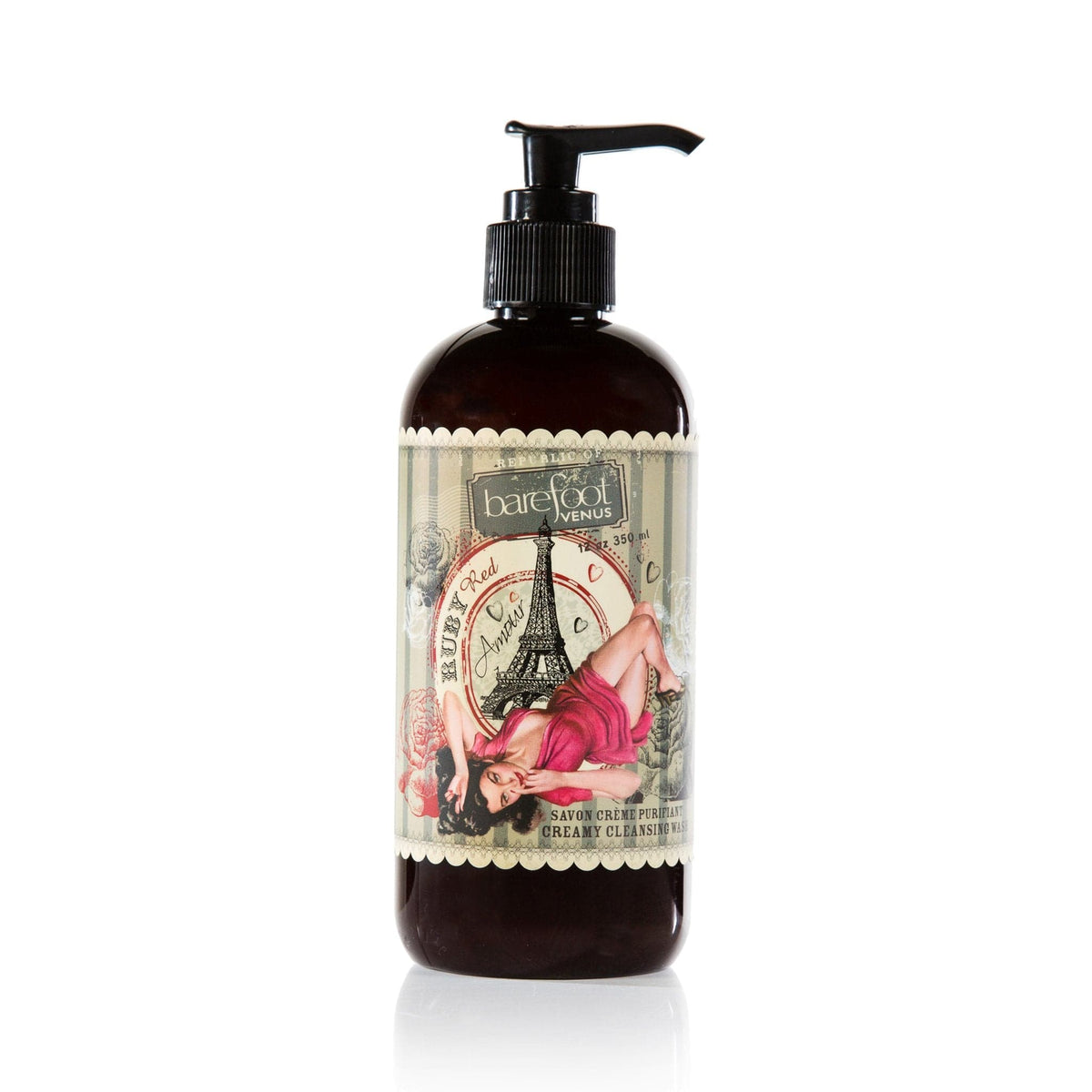 Ruby Red Cleansing Wash GENTLE SKIN CLEANSER. GINKO + BOTANICAL EXTRACT. Barefoot Venus